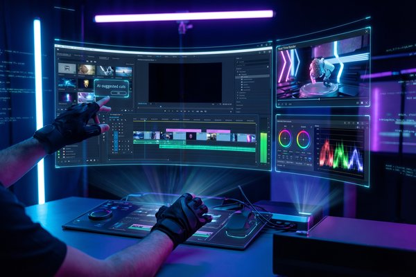 国产自拍AI传媒修图与剪辑